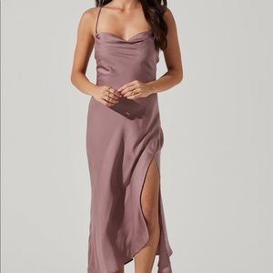 ASTR The Label, GAIA MIDI DRESS, XS, Mauve Pink
